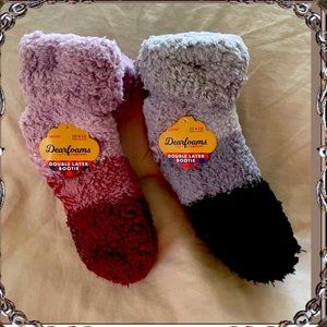 2 Pair Dearfoams Cozy Comfort